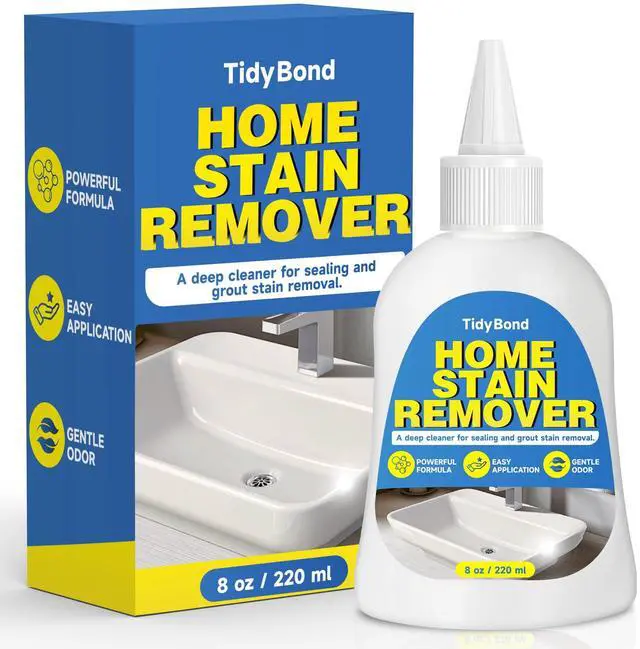 Main image of Home Stain Remover Gel, Heavy Duty Stain Cleaner, Deep Clean for Front Loader Washing Machine Seal, Refrigerator Strips, Rubber Gasket, Bathroom Grout, Tile, Shower, Caulk - 8 fl oz