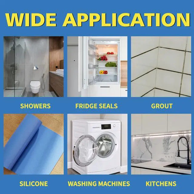 Alt view image 6 of 7 - Home Stain Remover Gel, Heavy Duty Stain Cleaner, Deep Clean for Front Loader Washing Machine Seal, Refrigerator Strips, Rubber Gasket, Bathroom Grout, Tile, Shower, Caulk - 8 fl oz