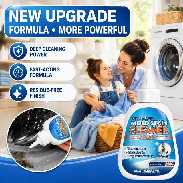 Alt view image 7 of 7 - Mold Stain Remover Gel, 8 Fl Oz Heavy-Duty Thick Gel Formula for Washing Machine Seal, Front Load Washer Gasket, Bathroom Grout, Shower, Silicone Caulk, Tile & Sink Cleaner