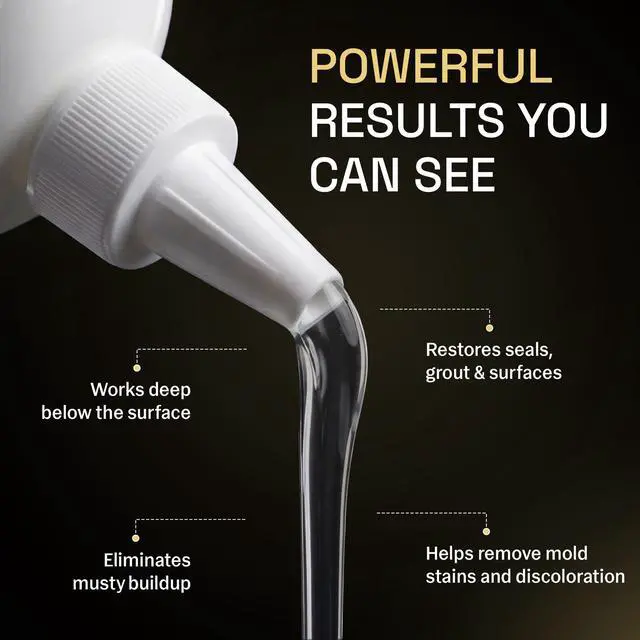 Alt view image 3 of 7 - Mold Stain Remover Gel | Heavy Duty Mold & Mildew Stain Remover | Tile, Grout & Caulk Cleaner | Front Load Washing Machine Seal Cleaner | Bathroom Shower Cleaner | 7 Oz