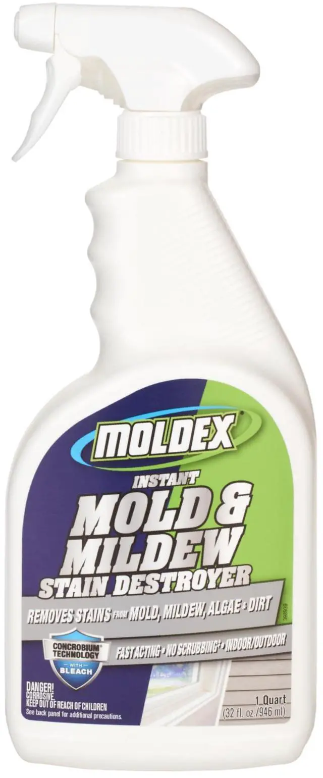 Main image of Mold & Mildew Surface Stain Cleaner with Bleach, 32 oz Fast Acting Spray for Tile, Grout, Siding and Outdoor Surfaces
