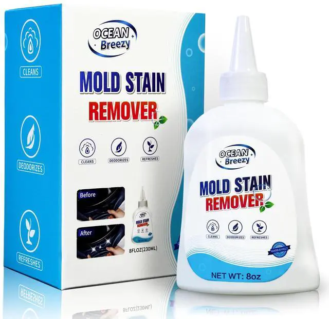 Main image of Mold Stain Remover Gel 8 Fl Oz, Household Grout Surface Cleaner, Cleaning Gel for Washing Machine, Refrigerator Strips, Tiles, Bathroom Kitchen Sinks, Damp Areas