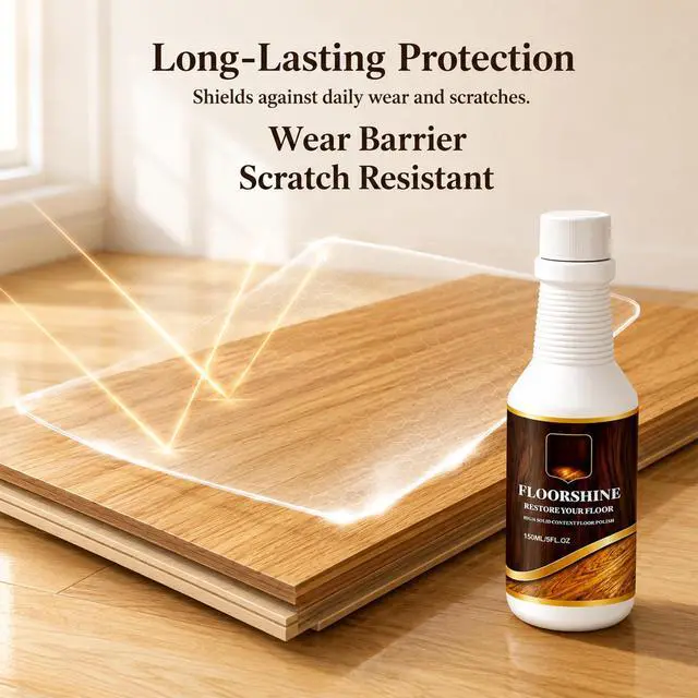 Alt view image 3 of 7 - 2026 New Professional Wood Floor Restorer, Wood Surface Care Liquid for Hardwood Laminate Floors & Wooden Furniture, Daily Surface Maintenance Agent, 150ml Per Bottle, 2 Pack