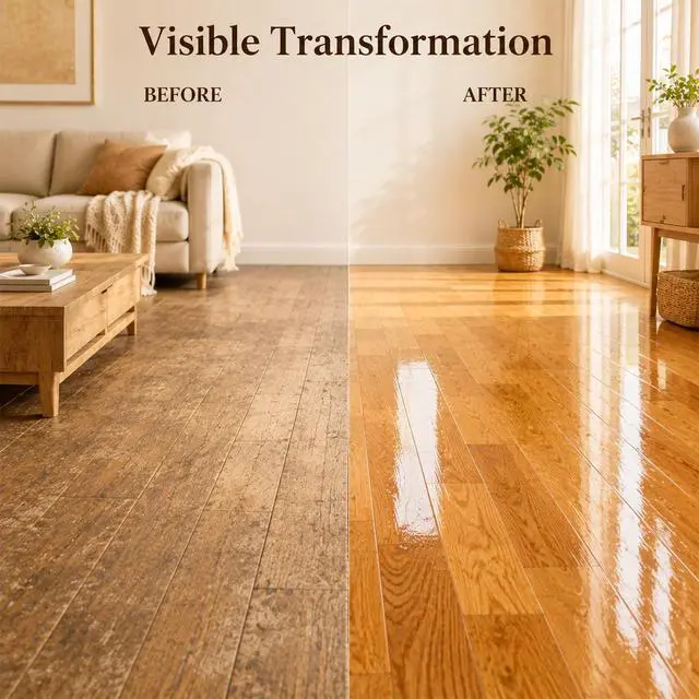 Alt view image 4 of 7 - 2026 New Professional Wood Floor Restorer, Wood Surface Care Liquid for Hardwood Laminate Floors & Wooden Furniture, Daily Surface Maintenance Agent, 150ml Per Bottle, 2 Pack