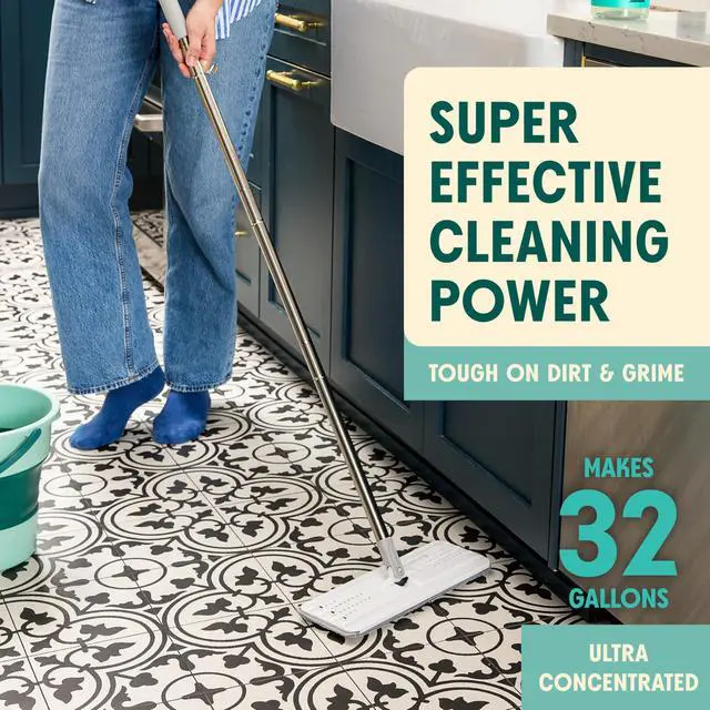 Alt view image 2 of 7 - Ultra Concentrated Floor Cleaner Vinegar Wash, Multi-Surface Solution For Mopping, Value Size, Bright Lemon Scent, 64 oz