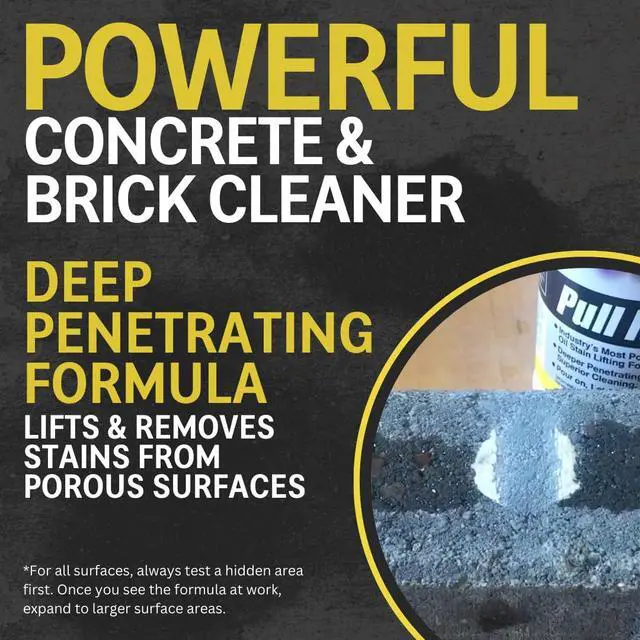 Alt view image 2 of 6 - !Concrete Oil Stain Remover: Pull It Out Removes and Cleans Oils, Greases from Garage Floors & Driveways 32 Fl Oz