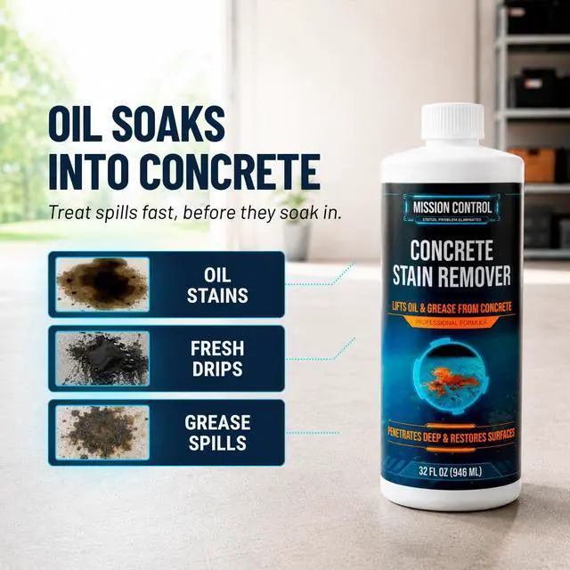 Alt view image 2 of 7 - 32 oz Concrete Oil Stain Remover
