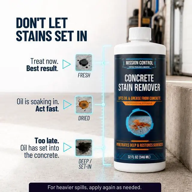 Alt view image 5 of 7 - 32 oz Concrete Oil Stain Remover