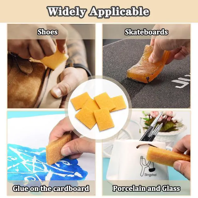 Alt view image 5 of 6 - Rubber Cement Eraser, Glue and Residue Eraser Rubber Cement Cleaner for Removing Adhesive Cleaning for Residues - 6PCS