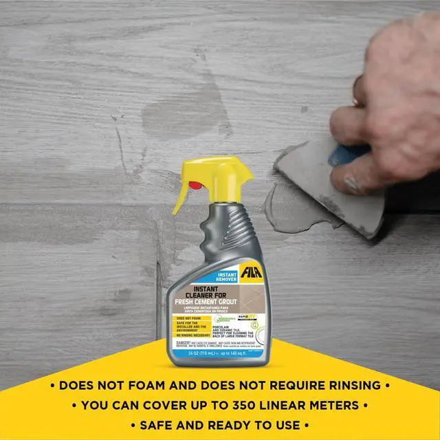 Alt view image 4 of 5 - INSTANT REMOVER, Spray for Grout Haze Clean Up Simultaneously with Installation, Tile and Grout Cleaner, Fast and Effective on Cement Grout, Ready to Use, 24oz