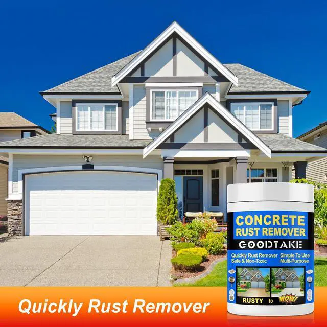 Alt view image 4 of 7 - Rust Remover Powder| Rust Remover for Concrete | Indoor Outdoor Surfaces | Quickly Removes Rust Stains | Safe to use | Non-Corrosive | for Concrete Cement Surfaces (16 Ounces)