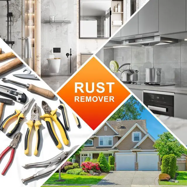 Alt view image 6 of 7 - Rust Remover Powder| Rust Remover for Concrete | Indoor Outdoor Surfaces | Quickly Removes Rust Stains | Safe to use | Non-Corrosive | for Concrete Cement Surfaces (16 Ounces)