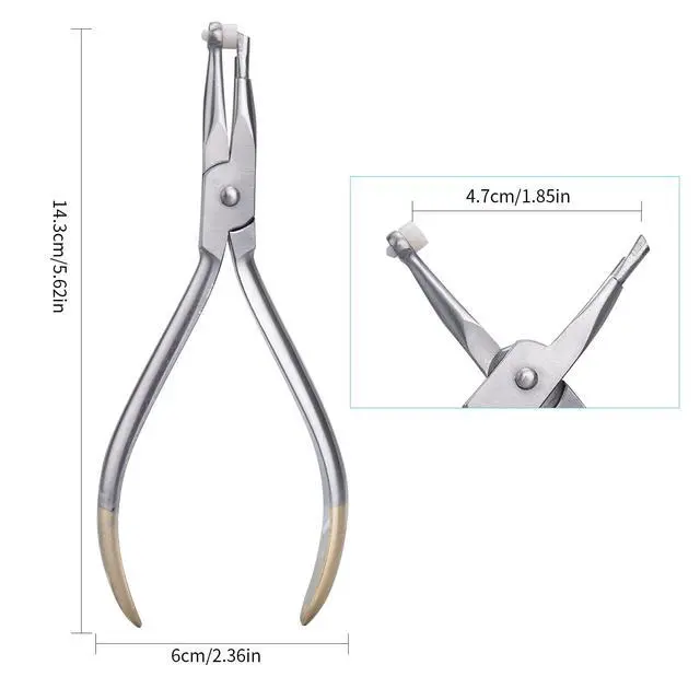 Alt view image 5 of 6 - Dental Adhesive Removing Pliers - Orthodontic Cement Remover Pliers Braces Glue Bonding Remover Tool