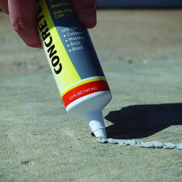 Alt view image 3 of 7 - 0645 Concrete Repair Patch, Cement Crack Filler, 5.5 Oz Squeeze Tube, Pre-Mixed, Pack of 1, Gray, Made in USA