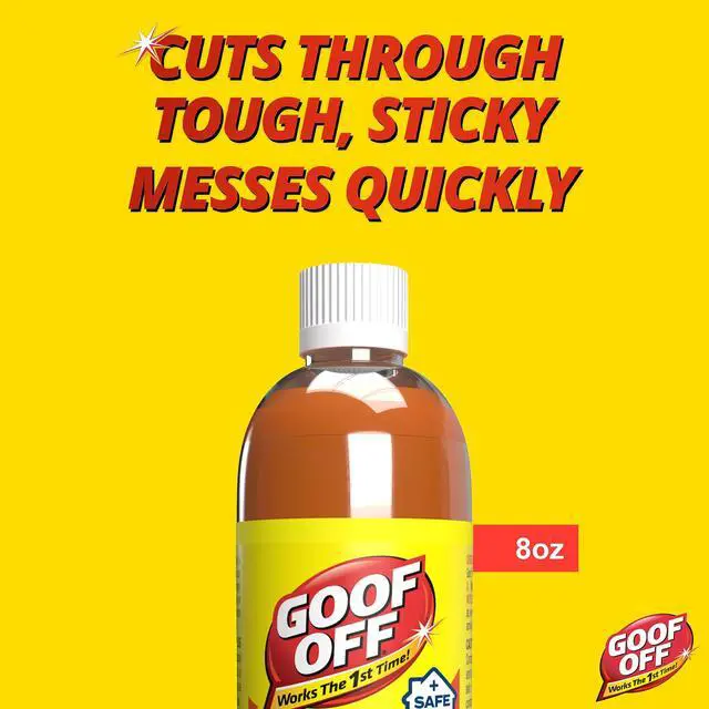 Alt view image 6 of 7 - Adhesive Gunk Remover, 8 fl. oz., Removes Stickers, Glue, Labels, Tape Residue and Adhesive, Ideal for Hard Surfaces Like Metal, Glass and Non-Acrylic Plastic