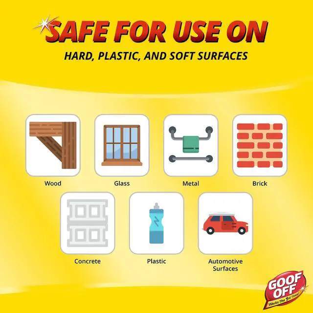 Alt view image 5 of 7 - Adhesive Gunk Remover, 8 fl. oz., Removes Stickers, Glue, Labels, Tape Residue and Adhesive, Ideal for Hard Surfaces Like Metal, Glass and Non-Acrylic Plastic
