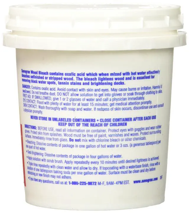 Alt view image 2 of 2 - 12oz Oxalic Acid Wood Bleach, presentation may vary.