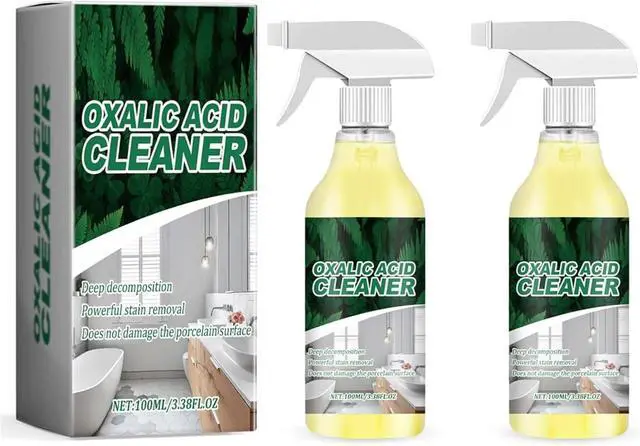 Main image of 2PCS Upgraded Oxalic Acid Cleaner Spray, Powerful Stain Removal Spray, Multipurpose Stain Remover Spray, 100ml/3.38fl.oz