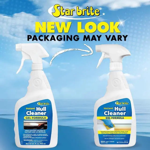 Alt view image 5 of 5 - Instant Hull Cleaner - 32 Oz Gel Spray - Easily Remove Stains, Scum Lines & Grime on Boat Hulls, Fiberglass, Plastic & Painted Surfaces - Easy to Use Formula (096132)