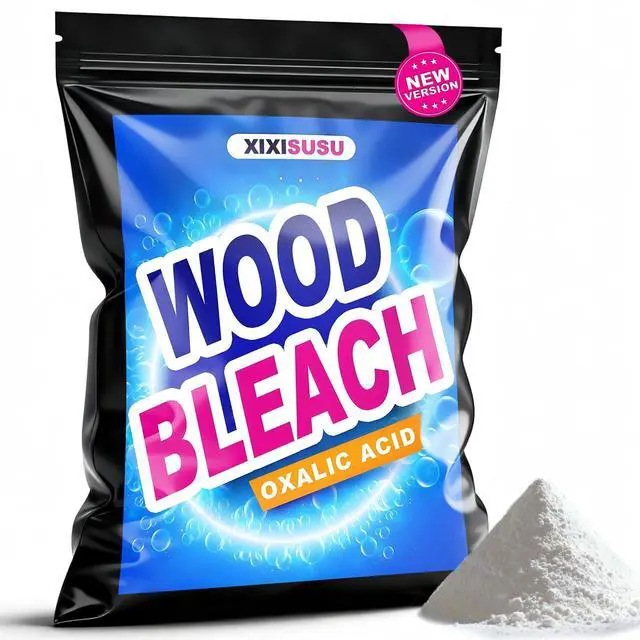Main image of Oxalic Acid Wood Bleach 1 LB - Professional Wood Stain Remover for Furniture & Hardwood Floors | Powder Formula Restores Decks, Boats, Antiques | Safe, Fast-Acting (16 Ounces)