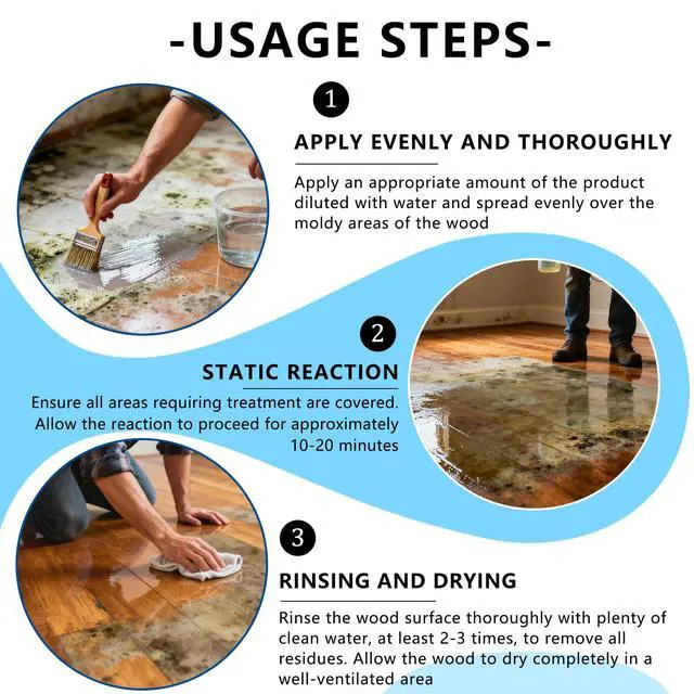 Alt view image 3 of 7 - Oxalic Acid Wood Bleach 1 LB - Professional Wood Stain Remover for Furniture & Hardwood Floors | Powder Formula Restores Decks, Boats, Antiques | Safe, Fast-Acting (16 Ounces)