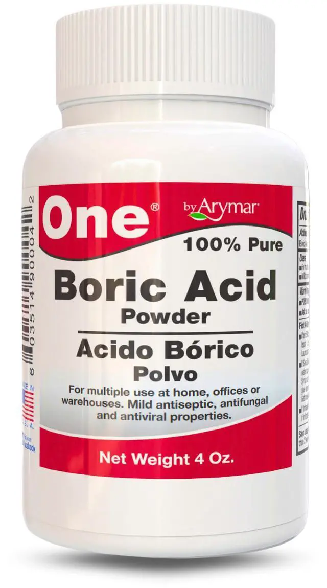 Main image of Boric Powder, Multipurpose Household Cleaner and Freshener, Pure Granular Formula, Versatile Use, Made in The USA (4, Ounces)