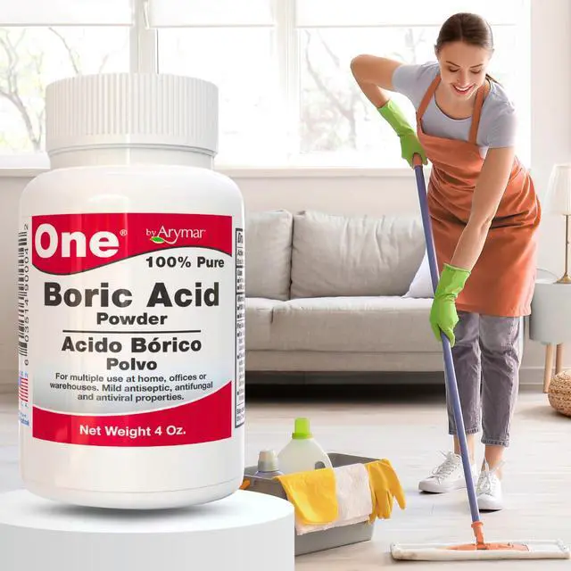 Alt view image 3 of 7 - Boric Powder, Multipurpose Household Cleaner and Freshener, Pure Granular Formula, Versatile Use, Made in The USA (4, Ounces)