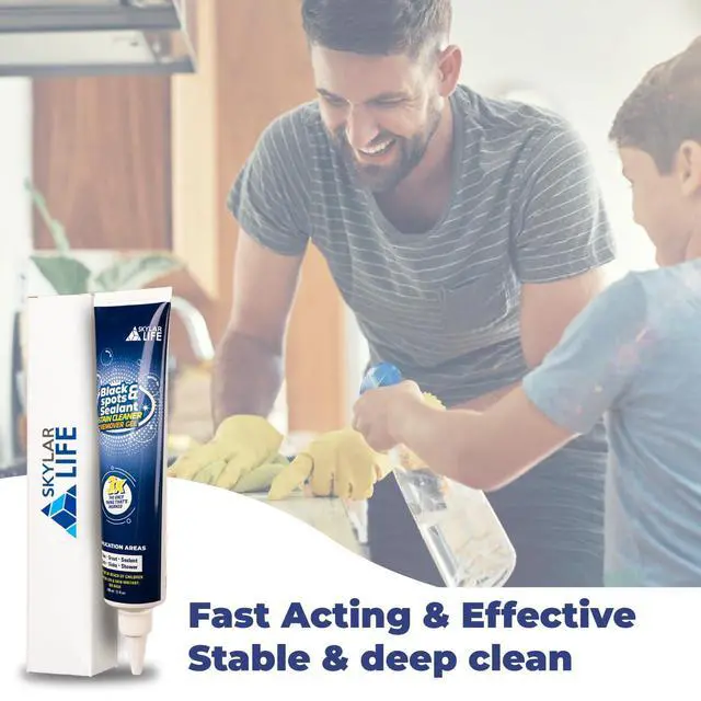 Alt view image 6 of 6 - Home Tiles and Sealant, Rubber Stain Whitnener Gel Apply on Silicone Caulk for Bathroom, Kitchen, Joint Sealant, Rubber
