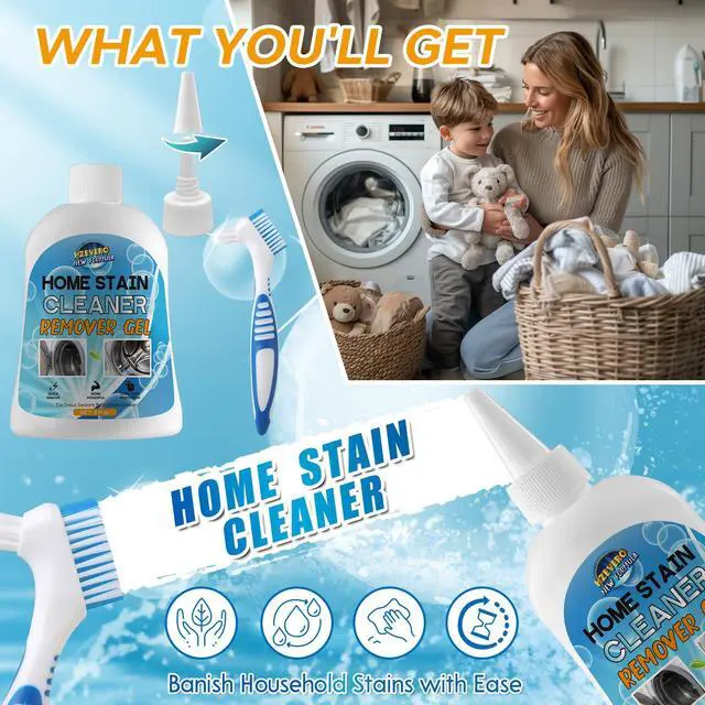 Alt view image 7 of 7 - Mold Stain Remover Gel,Washing Machine Cleaner Front Load Washer Gasket Mold Remover Home Stain Cleaner Cleaning Gel for Grout Caulk, Bathroom, Shower, Bathtub, Refrigerator Cleaning Solution 8 Fl Oz