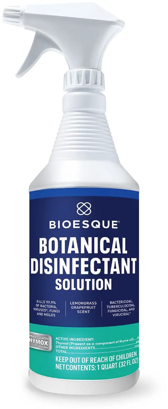 Main image of Botanical Disinfectant Solution, Heavy Duty Broad-Spectrum Disinfectant, Kills 99.9% of Bacteria, Viruses*, Fungi, & Molds, 32 Fluid Ounce (Pack of 1)