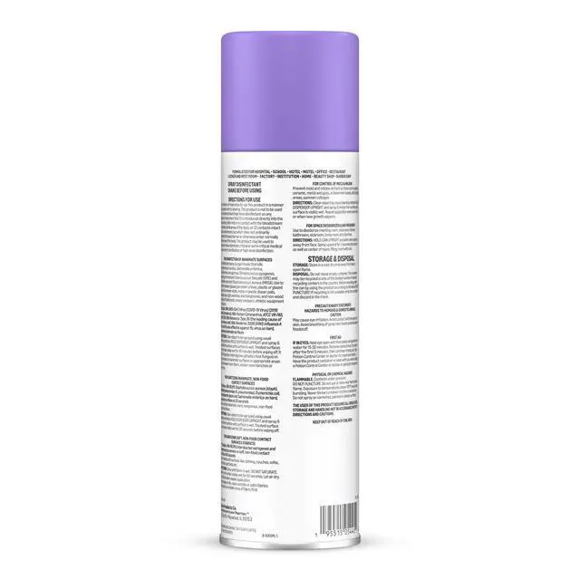 Alt view image 7 of 7 - Disinfectant Spray, Mountain Meadow Scent, Kills 99.9% of Bacteria, 19 Oz, Pack of 1
