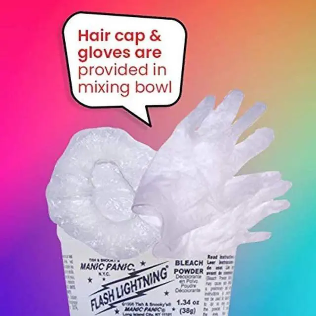 Alt view image 4 of 6 - Flash Lightning Super Strength Bleach Kit - 40 Volume Developer + Bleach Powder - Hair Lightener for Dark Hair + Lifting up to 7 Levels - Vegan & Cruelty Free