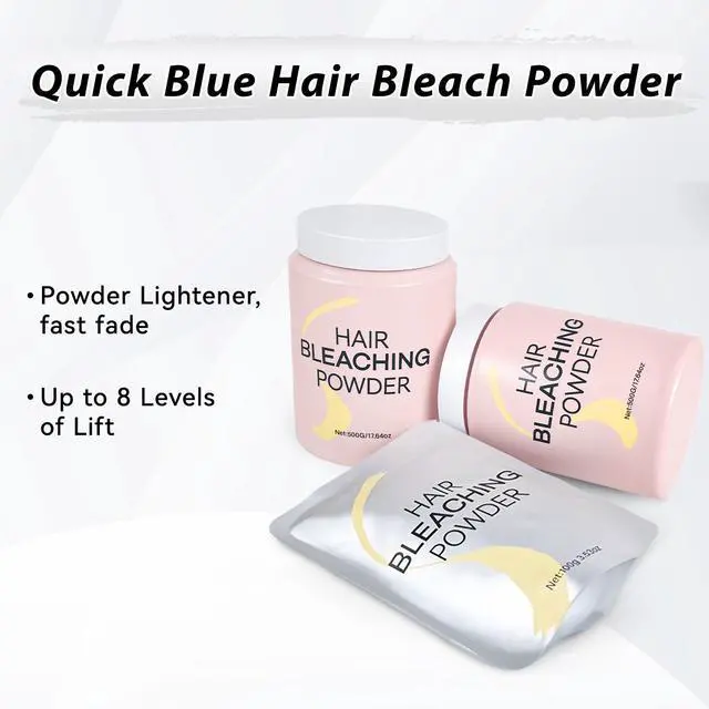 Alt view image 2 of 7 - Hair Bleach Powder 100g/3.53oz, Professional Lightening Bleach for Hair, Strong & Gentle Bleach Powder for Hair, Lift Up to 8 Levels, Perfect for DIY Blonde Highlights & Lightening