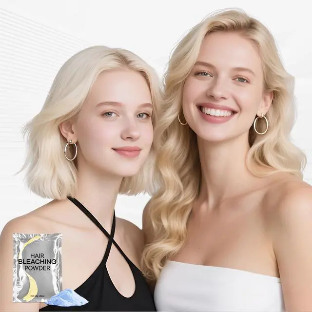 Alt view image 7 of 7 - Hair Bleach Powder,High Performance Up to 8 Levels of Lift for Hair Highlights & Lightening(45g/1.59oz)