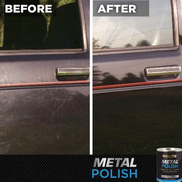 Alt view image 6 of 7 - Metal Polish Paste, 4.5 oz, Industrial Strength Scratch Remover & Cleaner for Aluminum, Chrome, Stainless Steel, Restores Shine to All Metals, Heavy-Duty Polishing Paste