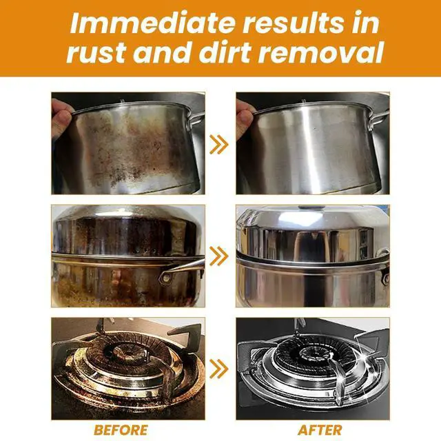 Alt view image 7 of 7 - Stainless Steel Scratch Remover for Appliances, Multi-Purpose Scratch Remover Paste for Oven, Sink, Fridge & Cookware, Cleans Grease, Scuffs & Restores Shine (1)