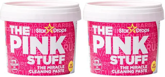 Main image of The Pink Stuff Cleaning Paste 500g, Multi Purpose Cleaner for Kitchen, Bathroom, Tiles, Glass, Shower, Oven, Sink, Stainless Steel, Removes Grease, Grime & Stains (Pack of 2)