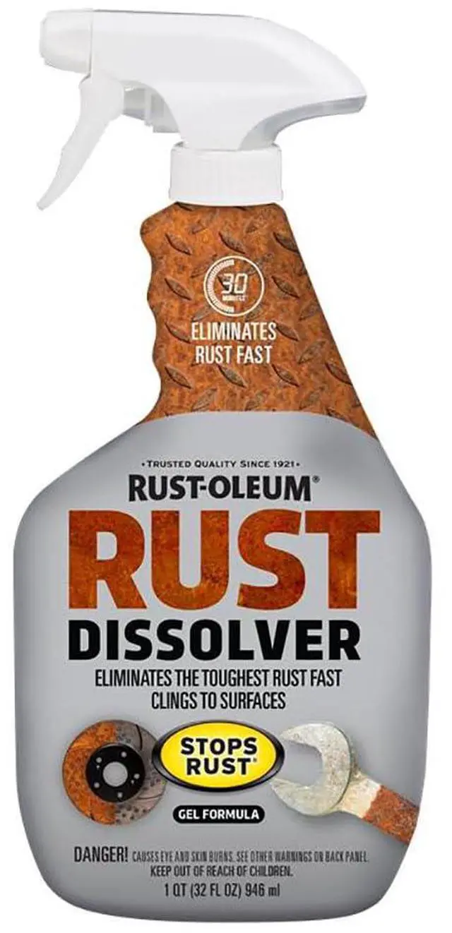 Main image of Rust Dissolver Trigger Spray Gel | Heavy-Duty Corrosion Remover for Metal Tools, Cars, Bikes, Grills, Bolts, Firearms & More | 32 oz