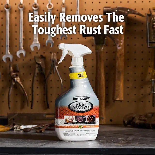 Alt view image 3 of 7 - Rust Dissolver Trigger Spray Gel | Heavy-Duty Corrosion Remover for Metal Tools, Cars, Bikes, Grills, Bolts, Firearms & More | 32 oz