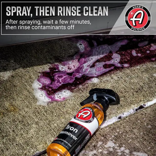 Alt view image 4 of 7 - Iron Remover (16oz) - Iron Out Fallout & Stop Rust Remover Spray for Car Detailing Removes Iron Particles in Auto Paint, Wheels, Motorcycle, RV & Boat - Use Before Clay Bar, Wax or Car Wash