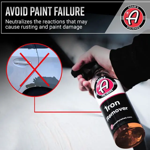 Alt view image 5 of 7 - Iron Remover (16oz) - Iron Out Fallout & Stop Rust Remover Spray for Car Detailing Removes Iron Particles in Auto Paint, Wheels, Motorcycle, RV & Boat - Use Before Clay Bar, Wax or Car Wash