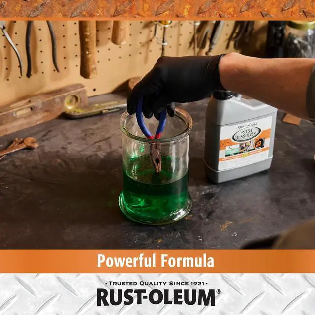 Alt view image 5 of 7 - Rust Dissolver Soak & Bath | Heavy-Duty Corrosion Remover for Metal Tools, Cars, Bikes, Grills, Bolts, Firearms & More | Quart