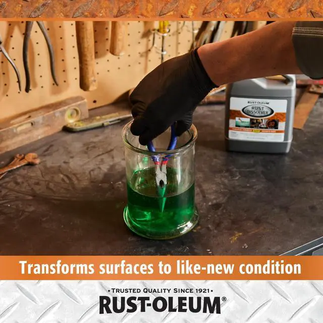 Alt view image 7 of 7 - Rust Dissolver Soak & Bath | Heavy-Duty Corrosion Remover for Metal Tools, Cars, Bikes, Grills, Bolts, Firearms & More | Quart