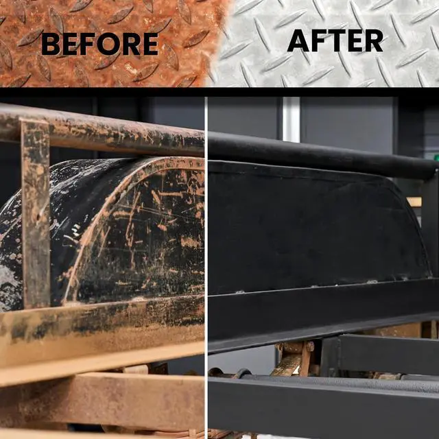 Alt view image 4 of 6 - Stops Rust Reformer Spray, Instantly Converts Rust to a Protected Paintable Surface, No Bare Metal Sanding Required, Black, 10.25 oz
