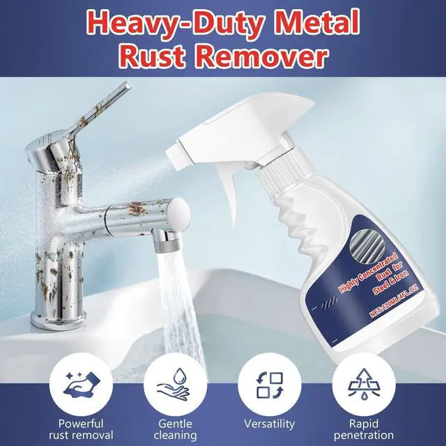 Alt view image 5 of 7 - 2Pcs Meigline Rust Remover, Highly Concentrated Steel Rust Remover, 2026 Upgraded Multipurpose Rust Remover Spray for Metal, for Tools, Stainless Steel, Automotive Parts, Fast Acting Rust