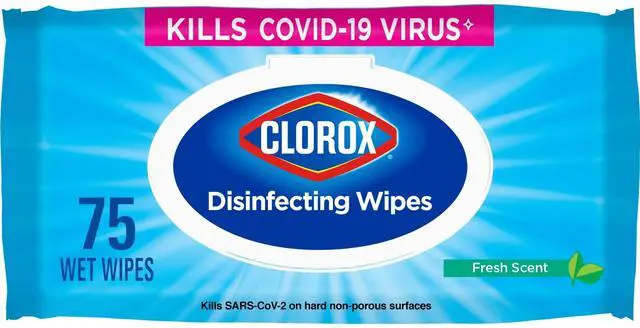 Main image of Disinfecting Wipes, Bleach Free Cleaning Wipes, Fresh Scent, 75 Count (Package May Vary)