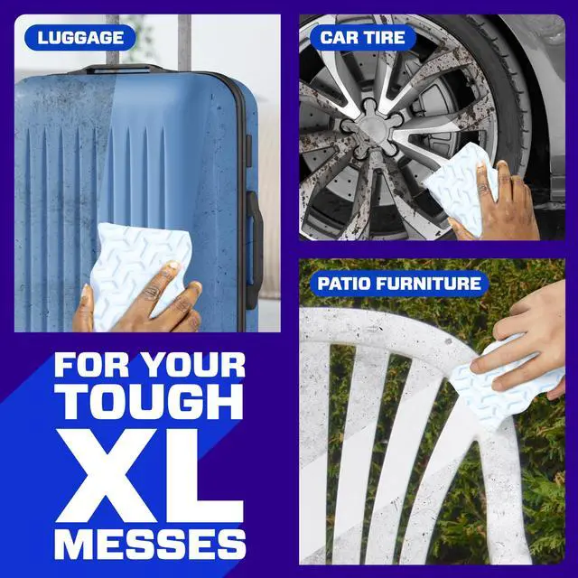 Alt view image 6 of 7 - Magic Eraser Sponge, All Purpose Cleaner, Long Lasting Cleaning Scrubber, Wall, Sneaker, Oven, Kitchen, Bathroom Cleaner, Shower Cleaning Supplies, Whole Home Extra Durable XL, 6ct