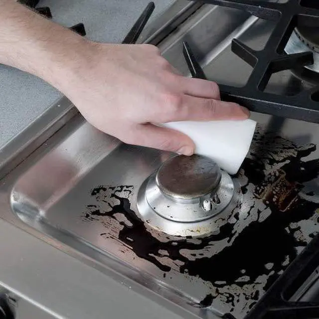 Alt view image 6 of 6 - 20 Pack Extra Thick Magic Cleaning Pads - Eraser Sponge for All Surfaces - Kitchen-Bathroom-Furniture-Leather-Car-Steel - Just Add Water to Erase All Dirt - Melamine - Universal Cleaner