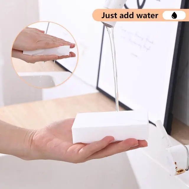 Alt view image 2 of 6 - Magic Cleaning Sponge Eraser, 20 Pack Melamine Sponges 2X Density