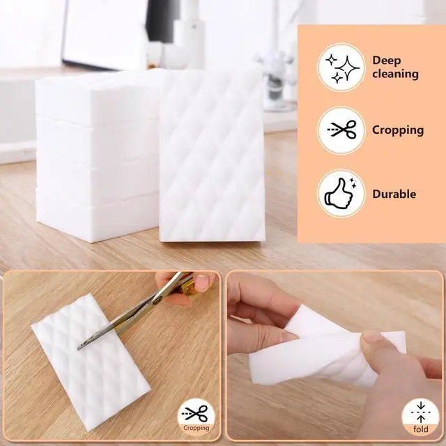 Alt view image 5 of 6 - Magic Cleaning Sponge Eraser, 20 Pack Melamine Sponges 2X Density